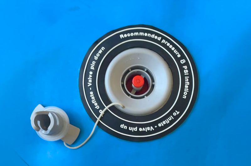 High-pressure valve
for rapid inflation